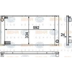 BEHR-P หม้อน้ำ MINI Cooper (R56) ปี 2008 อลูมิเนียมทั้งใบ