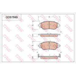 ผ้าเบรค-หน้า Chevrolet SPIN 1.5 ปี 2013 (TRW-DTEC)