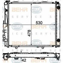 BEHR หม้อน้ำ BENZ E(W124) 300E, E280