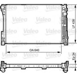 VALEO หม้อน้ำ BENZ W204,W212,A207,C207,C218 (4ท่อ)