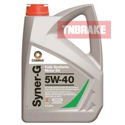 COMMA : SYN4L น้ำมันเครื่องสังเคราะห์แท้เบนซิน SYNER-G 5W40 4 ลิตร