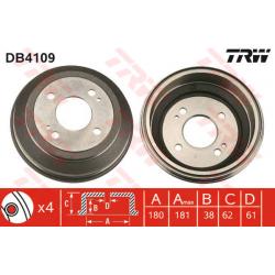 จานดรัมเบรค TRW (หลัง) HONDA CITY 1.5 รุ่นแรก , TYPE Z ปี 1996 - 2002