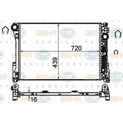 BEHR หม้อน้ำ BENZ C(W204), E(W212) E250 CGI M271