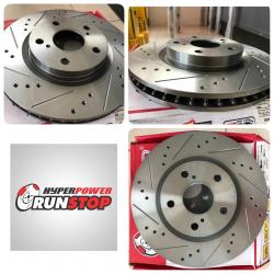 Runstop จานเบรค (หน้า) Camry ACV40 / ACV 50 ปี 2007 - 2017 เซาะร่อง,เจาะรู (Slot)