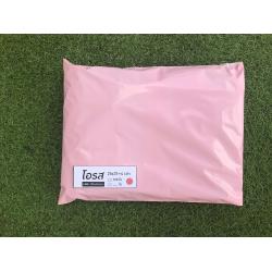 แพค 100 ใบ ซองไปรษณีย์พลาสติก สีชมพูโอรส ขนาด 25x31+4 cm เกรด A (ขนาดเท่าA4)