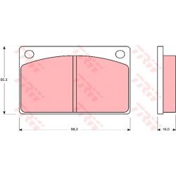 ผ้าเบรค TRW ล้อหน้า VOLVO 144 , 240 , 244 COTEC (GDB576)