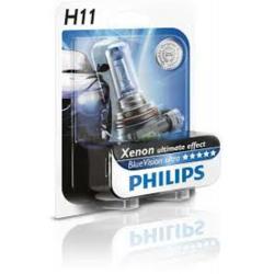 หลอดไฟรถยนต์ Philips H11 Blue Vision 12V 55W PGJ19-2 แพ๊คคู่