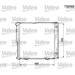 VALEO หม้อน้ำ BENZ E(W124) E220