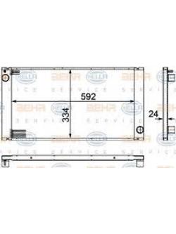 BEHR-P หม้อน้ำ MINI Cooper (R56) ปี 2008 อลูมิเนียมทั้งใบ
