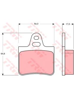 ผ้าเบรค TRW ล้อหลัง Citroen CX 2.0 และ 2.4 ปี 1977-1990 COTEC (GDB263)