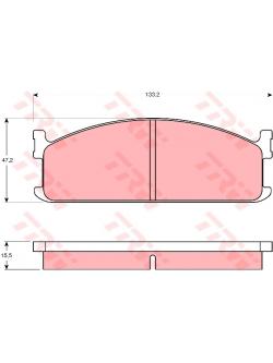 ผ้าเบรค TRW ล้อหน้า ISUZU Buddy WFR 2.0 และ 2.5 Di ปี 1984 on ATEC (GDB345)
