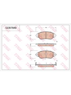 ผ้าเบรค-หน้า Chevrolet SPIN 1.5 ปี 2013 (TRW-DTEC)