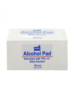 Alcohol Pad 70% POSE (100แผ่น/กล่อง)