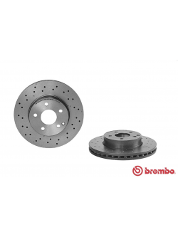 จานเบรค Mercedes-Benz W204 C200 250 (HC UV Dr) (คู่หน้า) ปี 2011 - 2014 / Brembo