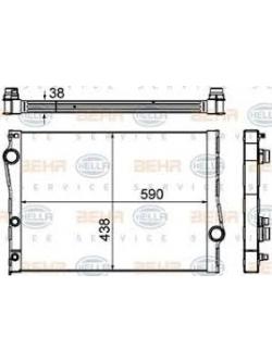 BEHR-P หม้อน้ำ BMW X6(E71,72) 3.0d ดีเซล