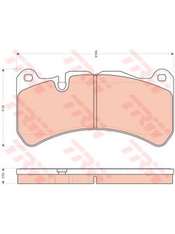 ผ้าเบรค TRW ล้อหน้า BENZ CLK240 (C209) 63 AMG ปี 2002-2006 COTEC (GDB1739)