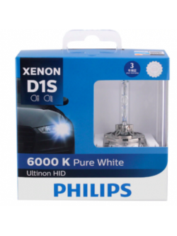หลอดไฟรถยนต์ Philips Ultinon หลอด D1S 6000K