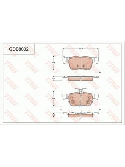 ผ้าเบรค-หลัง Honda Civic FC,FK 1.5T, 1.8 ปี 2016 ขึ้นไป (TRW-DTEC)
