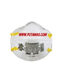 8210 หน้ากาก N95 ป้องกันฝุ่น ละออง ฟูมโลหะ | 20 ชิ้น/กล่อง, 8 กล่อง/ลัง