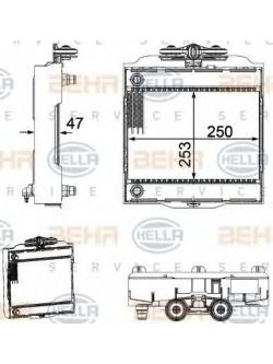 BEHR-P หม้อน้ำ BMW 6(F06,12,13) ปี 2011 7(F01-04) 730d ปี 200820-15