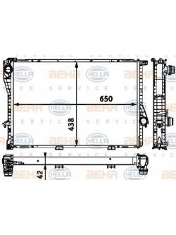 BEHR-P หม้อน้ำ BMW 5(E39) ท่อกิ๊บล๊อค, 7(E38) 728iL Double vanos