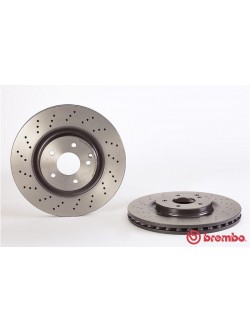จานเบรค Mercedes-Benz W203, C209, R171 (คู่หน้า) ปี 2000 ขึ้นไป / Brembo