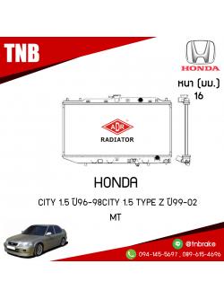 ADR หม้อน้ำ HONDA CITY 1.5 ปี 1996-1998 , CITY 1.5 TYPE Z ปี 1999-2002 (MT)
