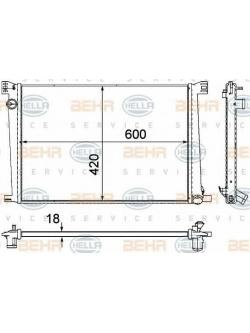 BEHR-P หม้อน้ำ MINI Clubman (R55), Convertible (R57), Countryman (R60), MINI (R56)