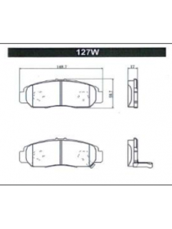ผ้าเบรค (หน้า) Honda Accord G8 ปี 2008 - 2012