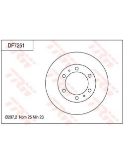จานเบรค (หน้า) Vigo 4x4 / Pre-Runner ปี 2004 - 2008 (TRW)