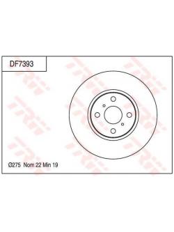 จานดิสเบรค TRW (หน้า) TOYOTA VIOS S ปี 2007 - 2012 (DF7393)