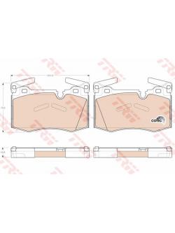 ผ้าเบรค TRW ล้อหน้า MINI Rode Ster R59 ปี 2010-2012 COTEC (GDB1948)