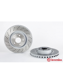 จานเบรค Mercedes-Benz W221 S250-600 (คู่หน้า) ปี 2006 - 2013 / Brembo