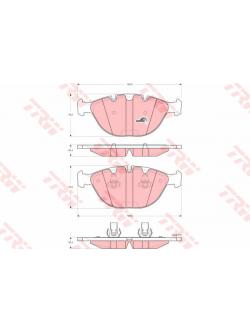 ผ้าเบรค-หน้า BMW X5 4.6L (E53) ปี 01-04 (TRW-COTEC)