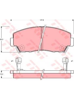 ผ้าเบรค TRW ล้อหน้า FORD Maraton 2.5 ปี 1985-1998 UTEC (GDB977)