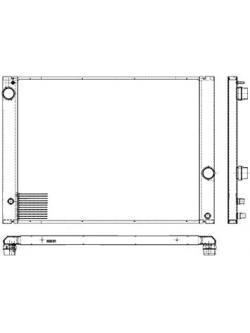 BEHR-P หม้อน้ำ BMW 7(E65,E66) 730i,Li - N52 ปี 2005
