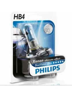 หลอดไฟรถยนต์ Philips HB4 9006 BVU 12V 55W P22D แพ๊คคู่