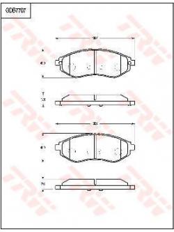 ผ้าเบรค-หน้า Proton Savvy 1.2L ปี 2007 ขึ้นไป