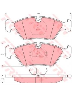 ผ้าเบรค TRW ล้อหน้า BMW Series5 520i (E28) ปี 1981-1988 COTEC (GDB298)