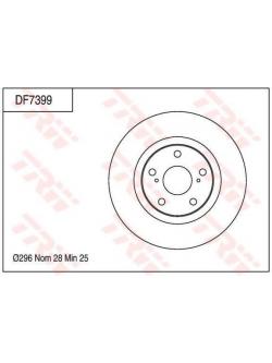 จานเบรคหน้า CAMRY ACV40,ACV50 ปี 2006-2018 / TRW