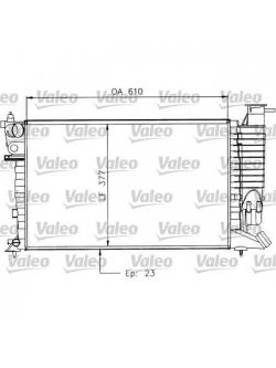 VALEO หม้อน้ำ PEUGEOT 306 MT