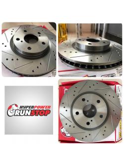 Runstop จานเบรค (หน้า) Camry ACV40 / ACV 50 ปี 2007 - 2017 เซาะร่อง,เจาะรู (Slot)