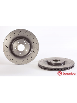 จานเบรค Mercedes-Benz W203, C209, R171 AMG (คู่หน้า) ปี 2000 ขึ้นไป / Brembo