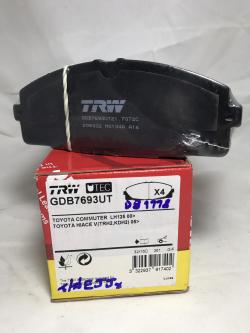 TRW ผ้าเบรค (หน้า) รถตู้ คอมมูเตอร์ Commutor KDH222 3.0 D D4D ปี 2005 on (GDB7693UT)