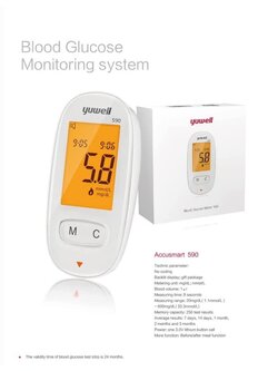เครื่องวัดน้ำตาล Yuwell ACCUSURE 590