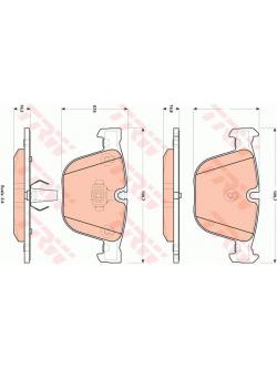 ผ้าเบรค-หลัง BMW X6 4.4L (E71 , E72) ปี 08-14 (TRW-COTEC)