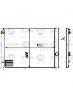 BEHR-P หม้อน้ำ BMW 5(E60) 525i M54,N52 / 7(E65-66) -N62