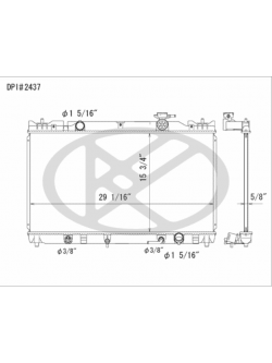 หม้อน้ำ toyota camry acv30 2.0 ,2.4 ปี 02-06 - AT / Koyorad