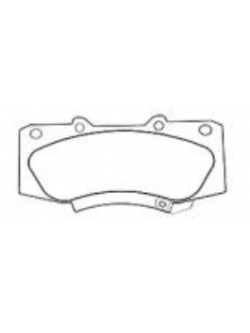 ROKBUL ผ้าดิสเบรค (หน้า) TOYOTA NEW FORTUNER ปี 2012 on (DP2221)