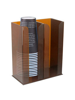 กล่องอะคริลิคใส่แก้วเครืองดื่ม 2 ช่อง Acrylic box for keep Drink Glass